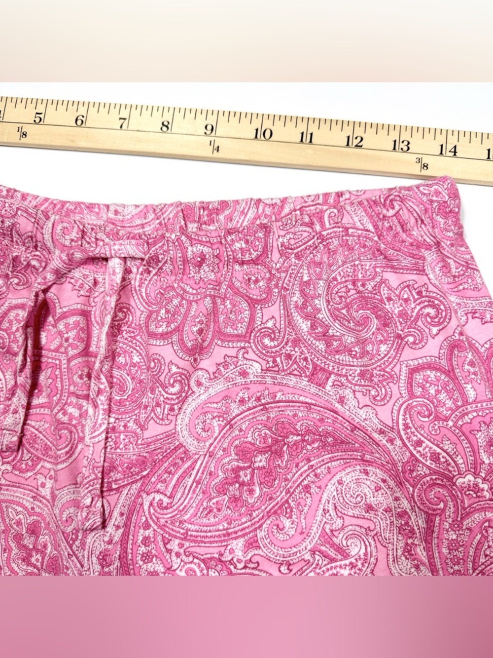 Lauren Ralph Lauren Pink Paisley Short Sleeve Pajama Set Sz Small Cotton Lounge - Picture 10 of 14